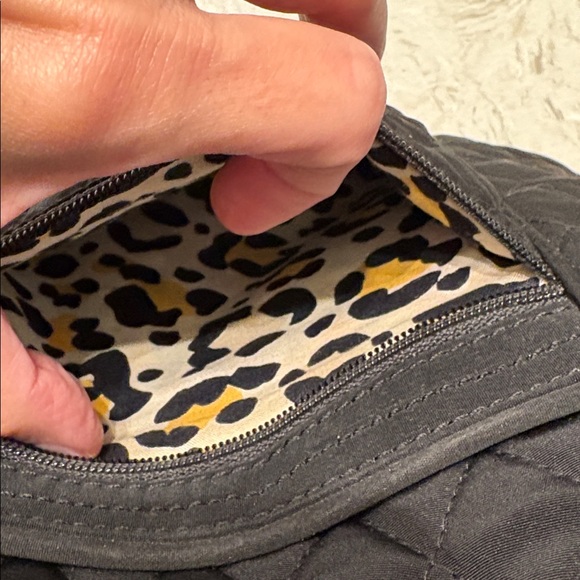 Vera Bradley Quilted Black Bag with Silver Detail crossbody - Picture 9 of 9